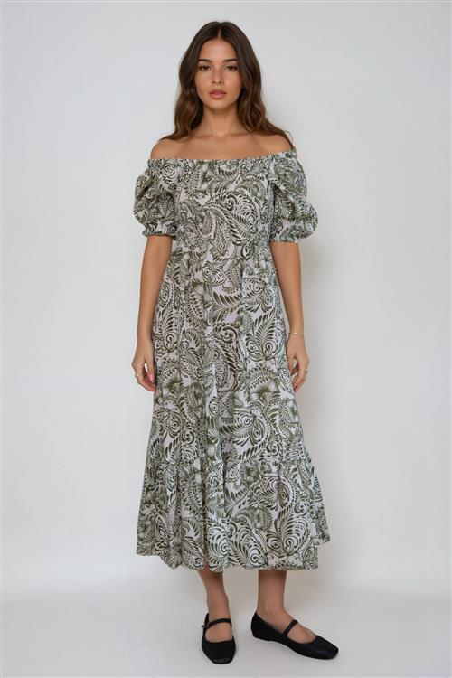 Lia Kjole - Grøn - XL - TeeShoppen