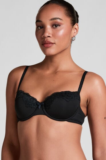 Hunkemöller 2-styks-pakke formstøbt bøjle-bh sort