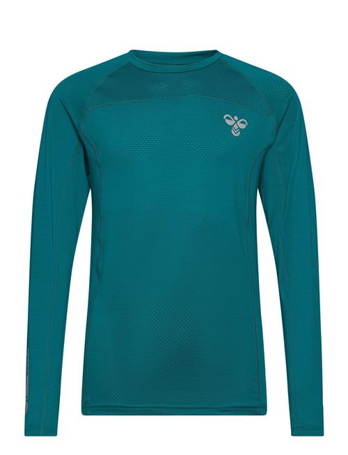 Hmlgg12 Training Tee L/S Kids Hummel Green