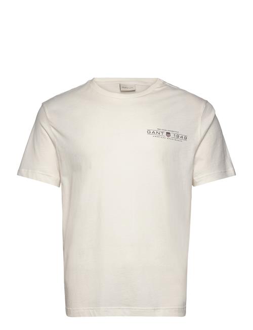 Printed Graphic Ss T-Shirt GANT Cream