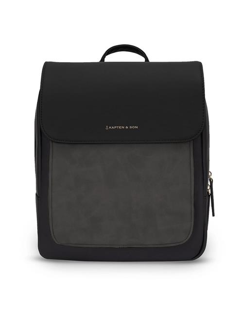 Kapten & Son Rygsæk 'Tromso Small All Black'  mørkegrå / sort