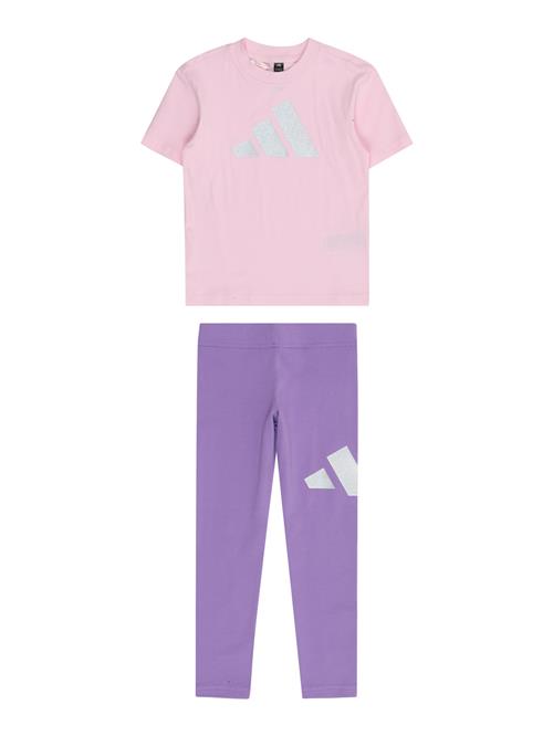ADIDAS SPORTSWEAR Træningsdragt  lilla / lyserød / sølv