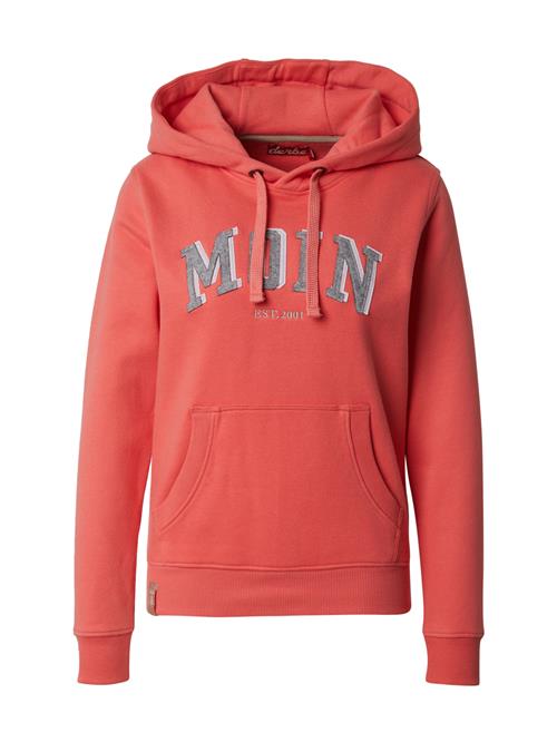 Derbe Sweatshirt 'MoinMoin'  koral