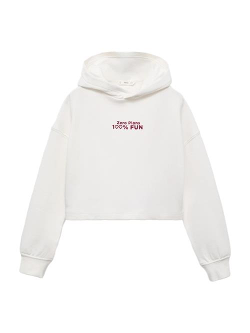 MANGO KIDS Sweatshirt 'FUN'  bordeaux / offwhite