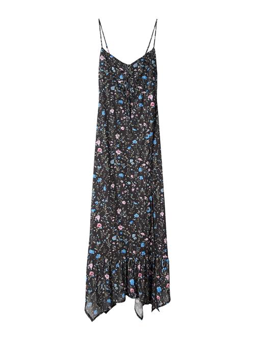 Bershka Sommerkjole  safir / gran / mørkegrøn / lyserød