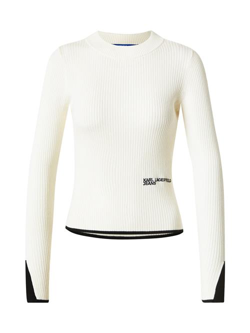 KARL LAGERFELD JEANS Pullover  creme / sort