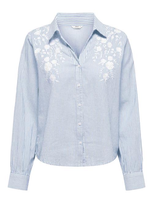 ONLY Bluse 'ONLCosima'  blå / hvid