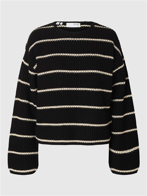 Se SELECTED FEMME Pullover  creme / sort ved About You