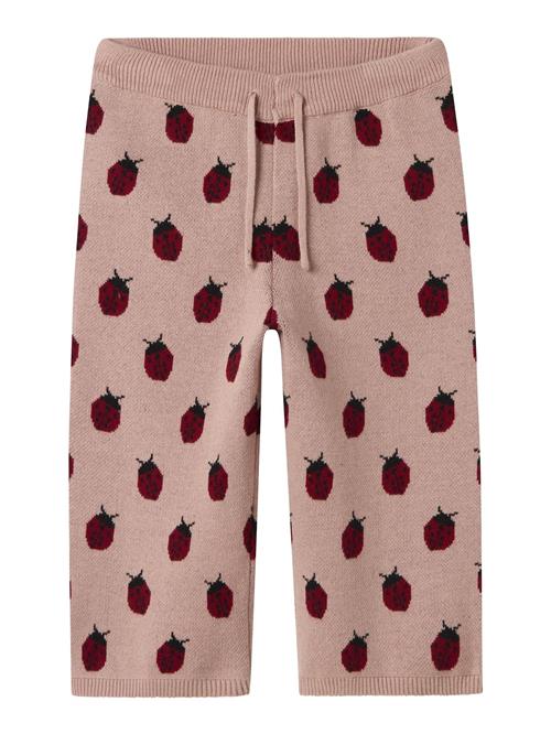 NAME IT Bukser  mørkegrøn / pink / mørkerød