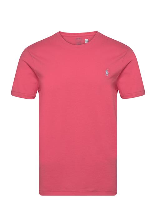 Custom Slim Fit Jersey Crewneck T-Shirt Polo Ralph Lauren Coral
