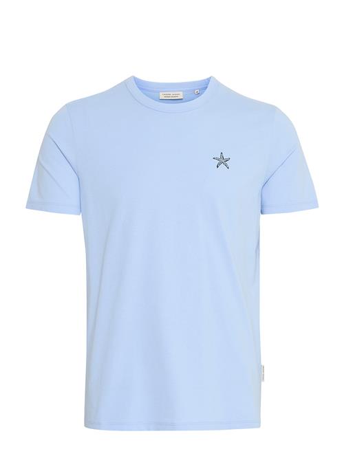 Cfemmet Tee With Embroidery Casual Friday Blue