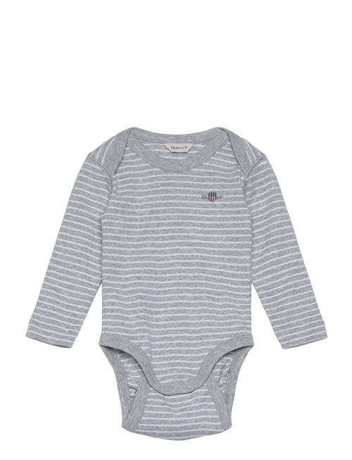 Shield Striped Ls Body GANT Grey