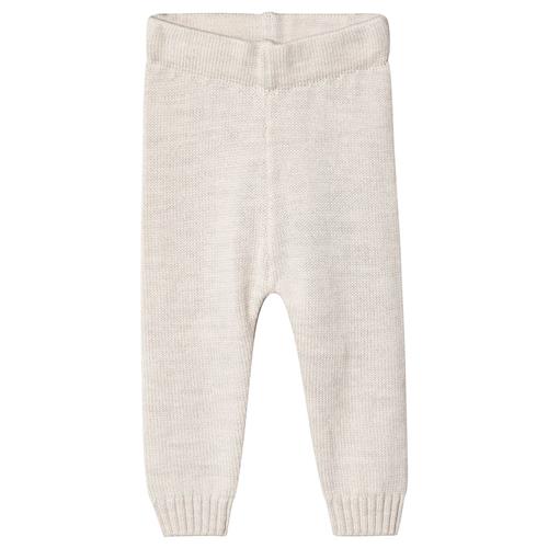 Little Jalo Strikket Babybukser Cremefarvede 56 cm  Creme  56 cm  Unisex