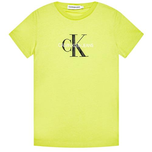 Calvin Klein Jeans Logo T-shirt Gul 8 Y  Gul  8 år  Unisex