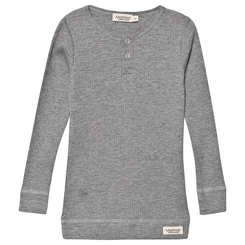 MarMar Copenhagen Rib T-shirt Gråmeleret 4 Y  Grå  4 år  Unisex
