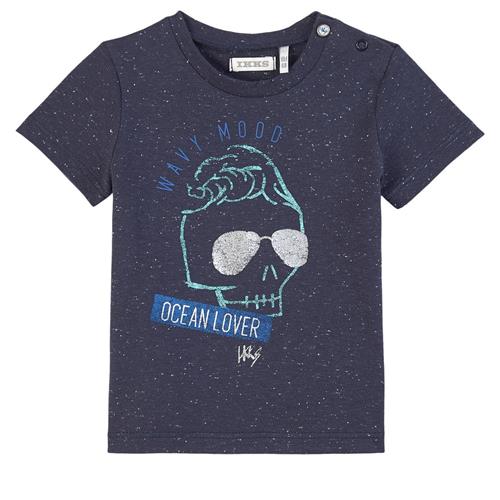 IKKS T-shirt Med Tryk Mørkeblå 6 months    6 måneder  mand