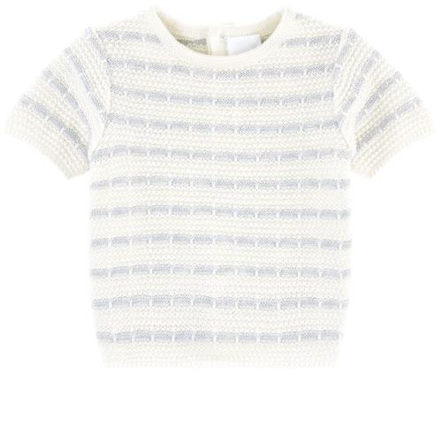 Molli Striped Shortsleeved Top 1 months    1 måneder  Unisex