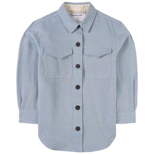 Designers' Remix Girls Palermo Skjorte Dusty Blue 16 Y    16 år  kvinde