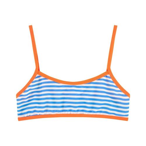 Beanie & Bear Print Swim Bra Blue and Neon Orange Blue Neon Orange 3-4 Y  Blå  3-4 år  unisex