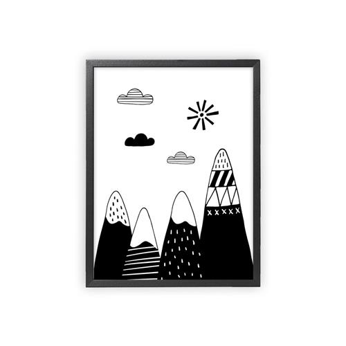 XO Posters Poster Mountains One Size      Unisex