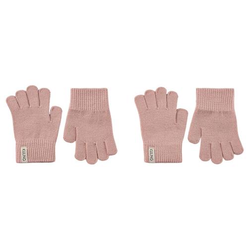 Kuling Magic 2-pak Handsker I Uld Lyserød 2-4 Y  Lyserød  2-4 år  Unisex