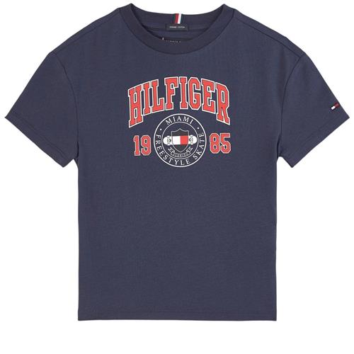 Tommy Hilfiger Logo T-shirt Navyblå 16 Y  Marineblå  16 år  mand