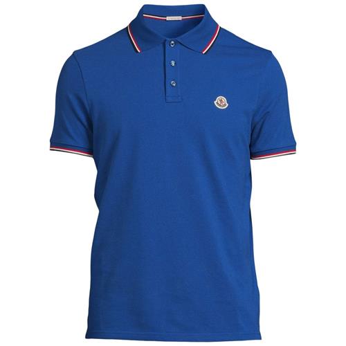 Moncler Poloshirt Blå 12 Y  Blå  12 år  mand