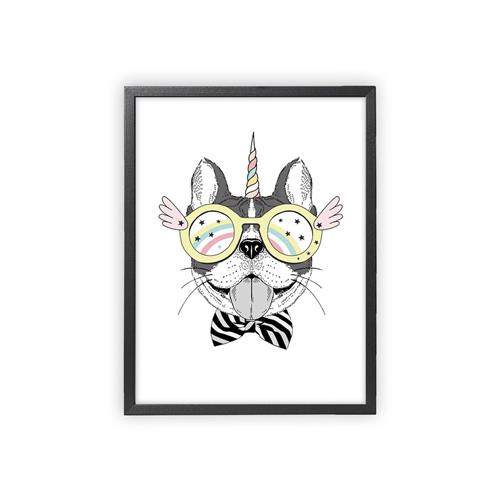 XO Posters Poster Unicorn Dog One Size      Unisex