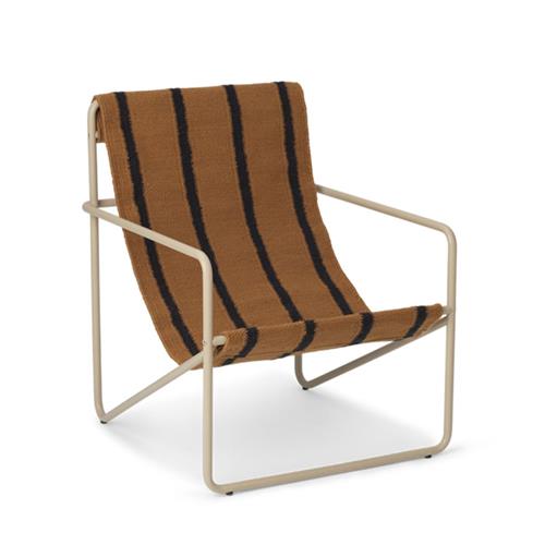 ferm LIVING Desert Lænestol Cashmere/Stripe One Size      Unisex