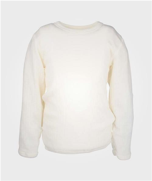 Joha Rib T-shirt Natur 130 cm  Hvid  130 cm  kvinde