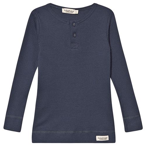 MarMar Copenhagen Rib T-shirt Blå 4 Y  Blå  4 år  Unisex