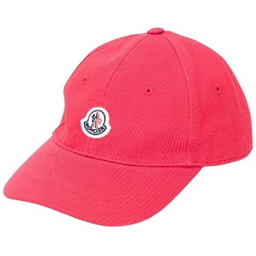 Moncler Logo Baseballkasket Lyserød 56 cm  Rød  56 cm  mand