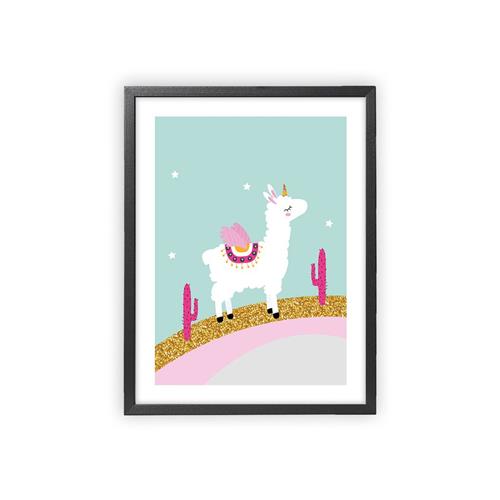 XO Posters Poster Lama Colors One Size      Unisex