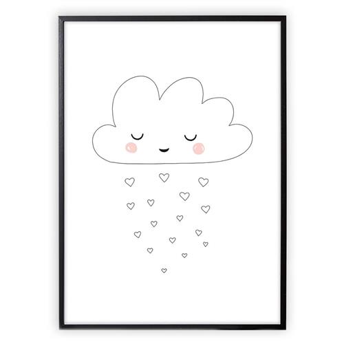 XO Posters Plakat Med Sky One Size  Hvid  One Size  Unisex