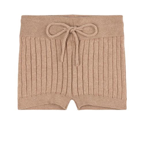Buddy & Hope Ribstrikkede Mamelukker Caramel 62/68 cm  Beige  62/68 cm  Unisex