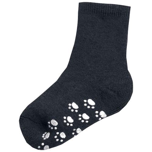 Joha Wool sock w.anti-slip Denim melange 19-22 EU  Blå  19-22 EU  Unisex