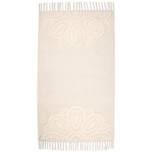 JOX Vintage Flower Tæppe Off whitet One Size      Unisex