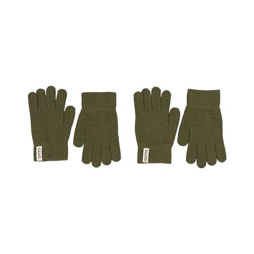 Kuling Magic 2-pak Handsker I Uld Mosgrøn 6-8 Y  Grøn  6-8 år  Unisex