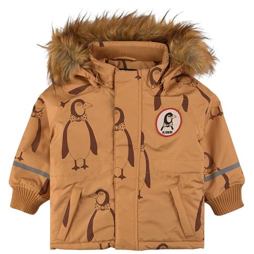 Mini Rodini Penguin K2 Mønstret Vinterjakke Beige 80/86 cm  Beige  80/86 cm  Unisex