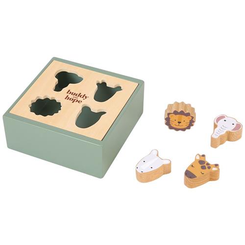 Buddy & Hope FSC 100 Sorteringsboks Med Vilde Dyrer 1-2 Y      Unisex