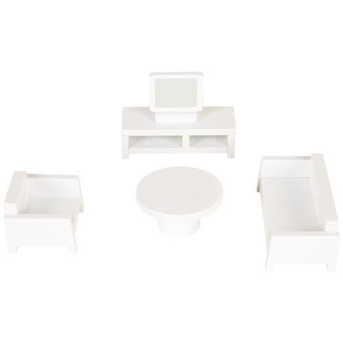 Stoy FSC 100 Dukke Møbler Sæt Hvid 3 - 5 years WoodenToys     Unisex