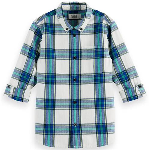 Scotch & Soda Ternet Skjorte Blå 16 Y  Blå  16 år  mand
