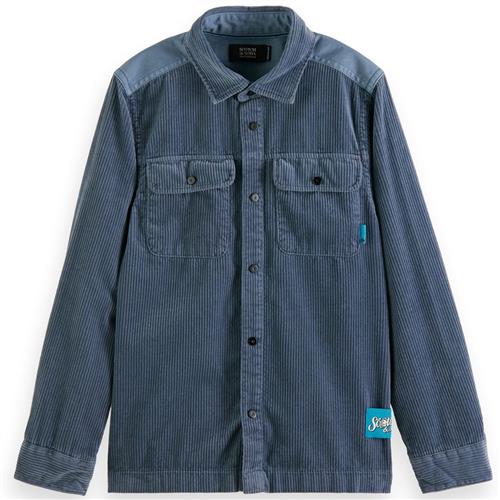 Scotch & Soda Manchesterskjorte Steel 16 Y  Grå  16 år  mand