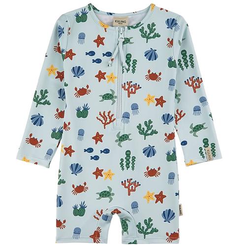 Kuling Paros Mønstret UV-dragt Sea Life 74/80 cm  Blå  74/80 cm  Unisex