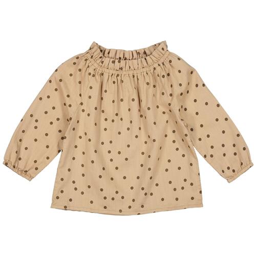 MarMar Copenhagen Bluse Tahin Dotty 68 cm  Beige  68 cm  kvinde