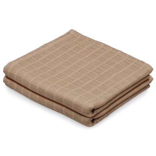 Cam Cam 2-pak GOTS Muslin Kluder Camel One Size      Unisex