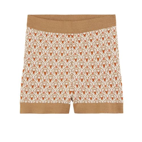 Paade Mode Intarsiat Shorts Cannoli White 12 Y  Beige  12 år  Unisex