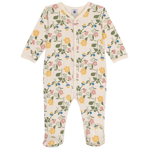 Petit Bateau Blomstret Sparkedragt Beige 12 Months  Hvid  12 måneder  kvinde