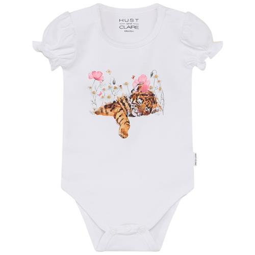 Hust&Claire Blanca Babybody Hvid 74 cm  Hvid  74 cm  Unisex