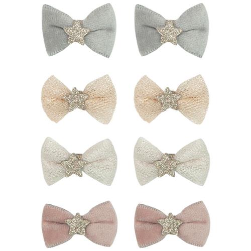 Mimi & Lula 8 Hair Clips - Mini Prima Ballerina Swanlake Mini Prima Ballerina Hårspænde Swanlake Silver One Size      kvinde
